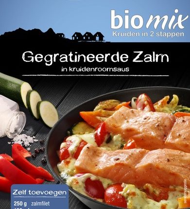 Beltane Gegratineerde zalm kruiden bio