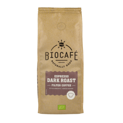 Biocafe Filterkoffie espresso dark roast bio