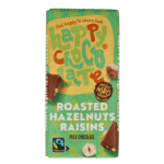 Happy Chocolate Melk geroosterde hazelnoot rozijn bio