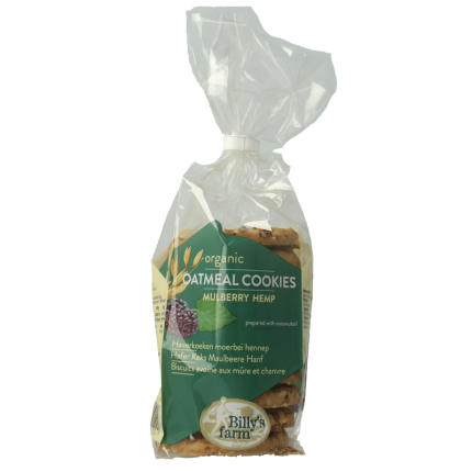 Billy's Farm Haverkoekjes met moerbei en hennep bio