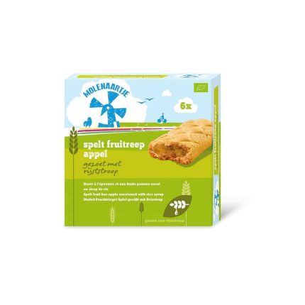 Molenaartje Spelt fruitreep appel bio