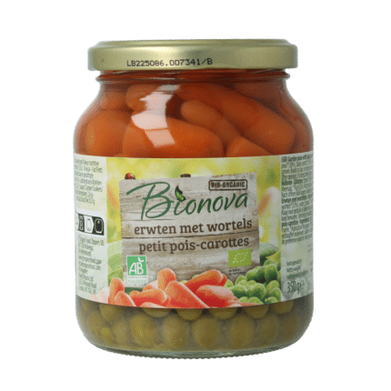 Bionova Doperwten met wortel bio