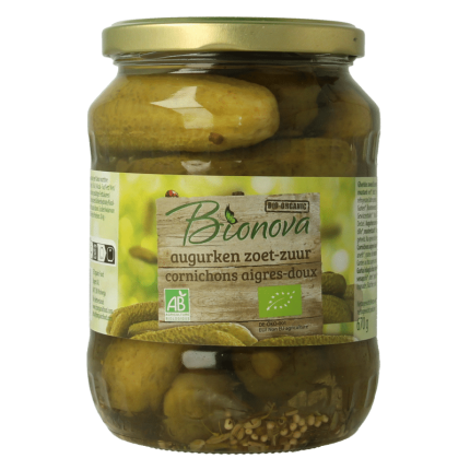 Bionova Augurken zoet zuur bio