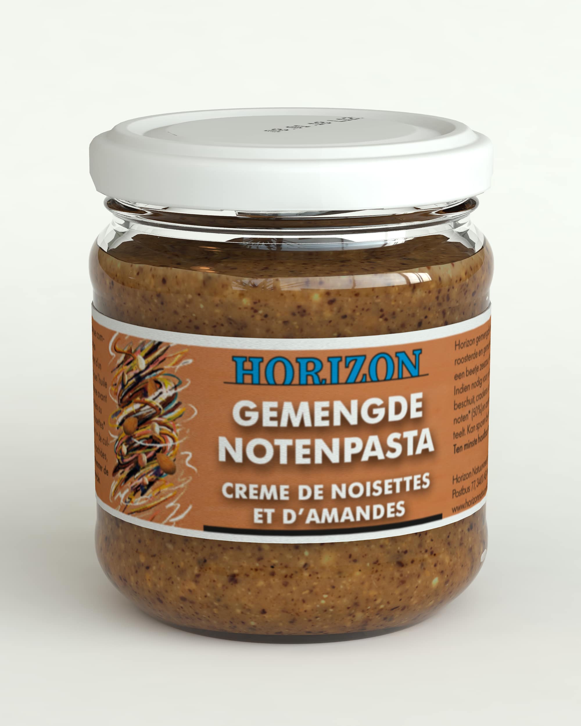 8712439010629_A1N1.jpg Horizon Gemengde notenpasta met zeezout eko bio - Afbeelding 1