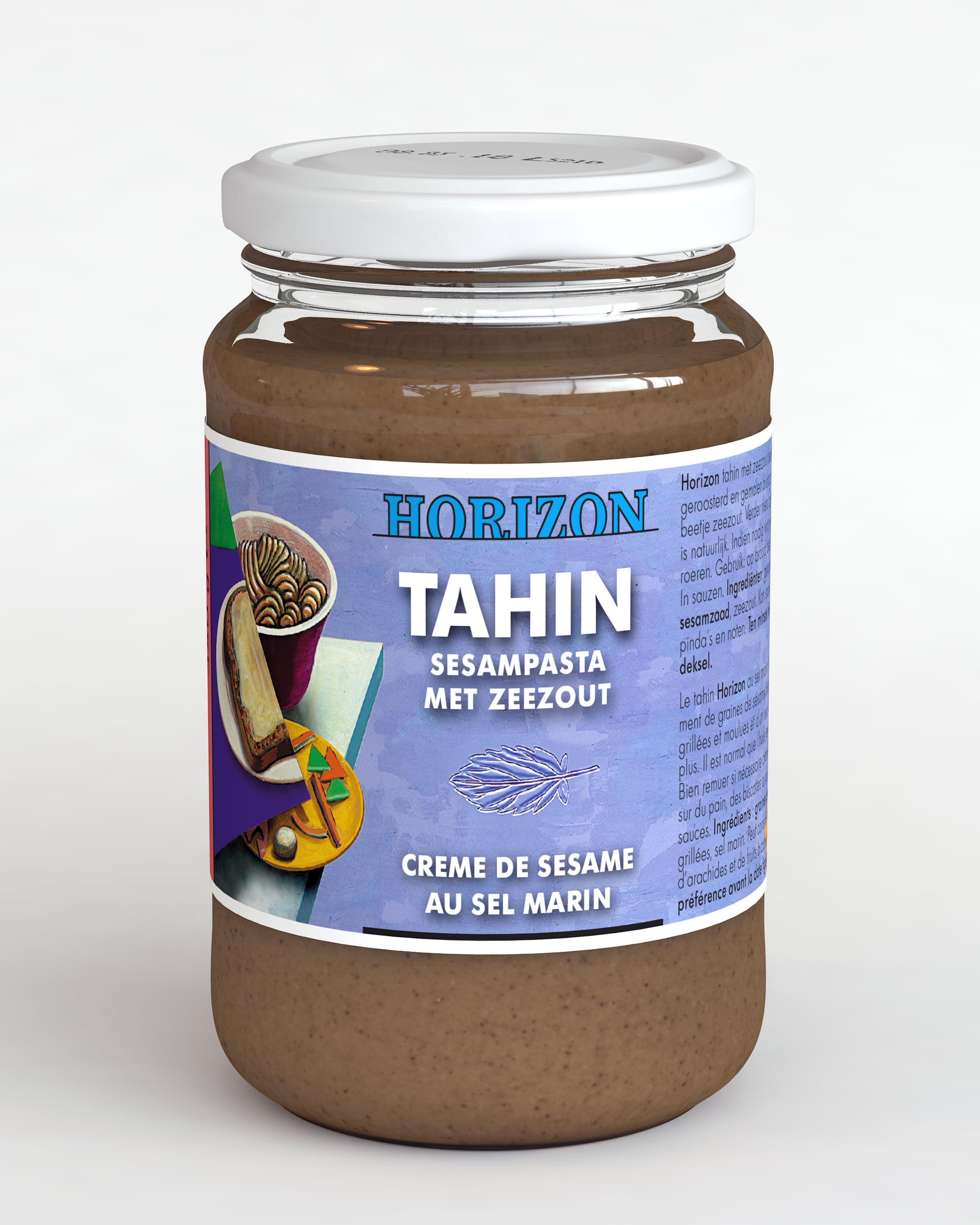 8712439011206_A1N1-1.jpg Horizon Tahin met zeezout eko bio - Afbeelding 1