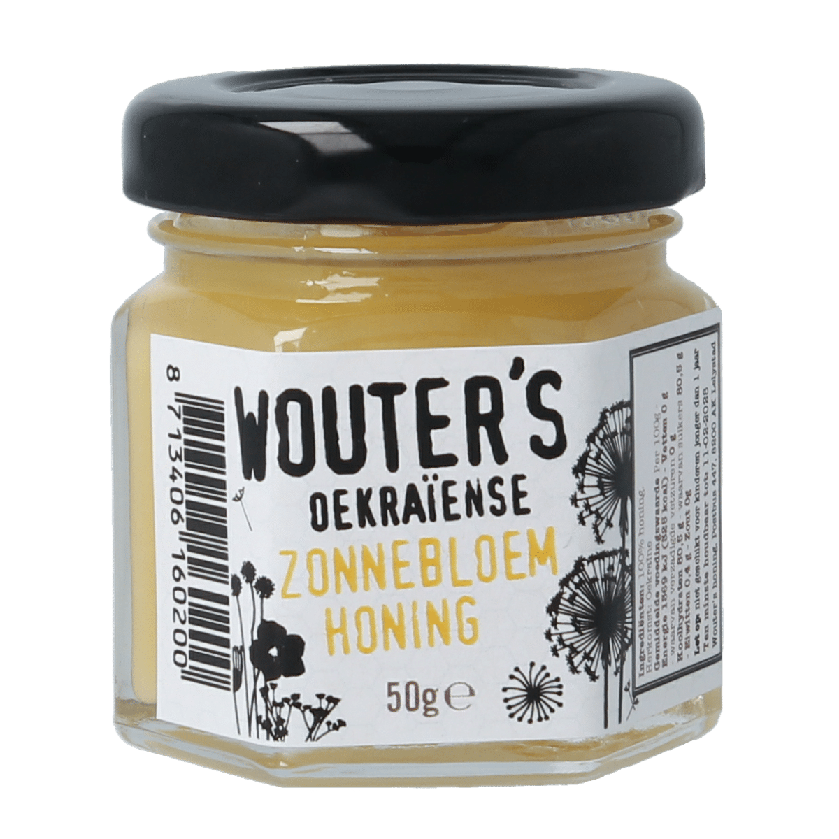 8713406160200_A1N1-13.png Traay Wouters Oekraiense zonnebloemhoning - Afbeelding 1
