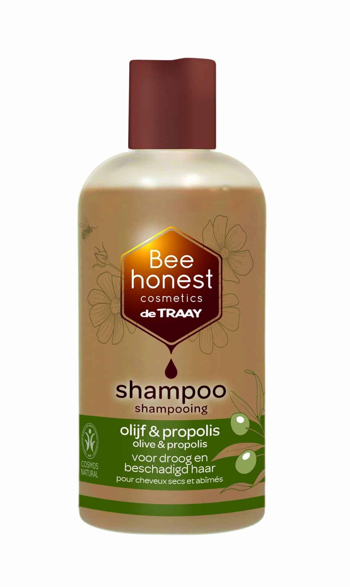 8713406560161_A1N1.jpg Traay Bee Honest Shampoo olijf & propolis - Afbeelding 1