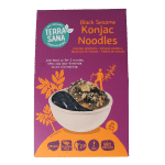 TerraSana Konjak noodles zwarte sesam bio