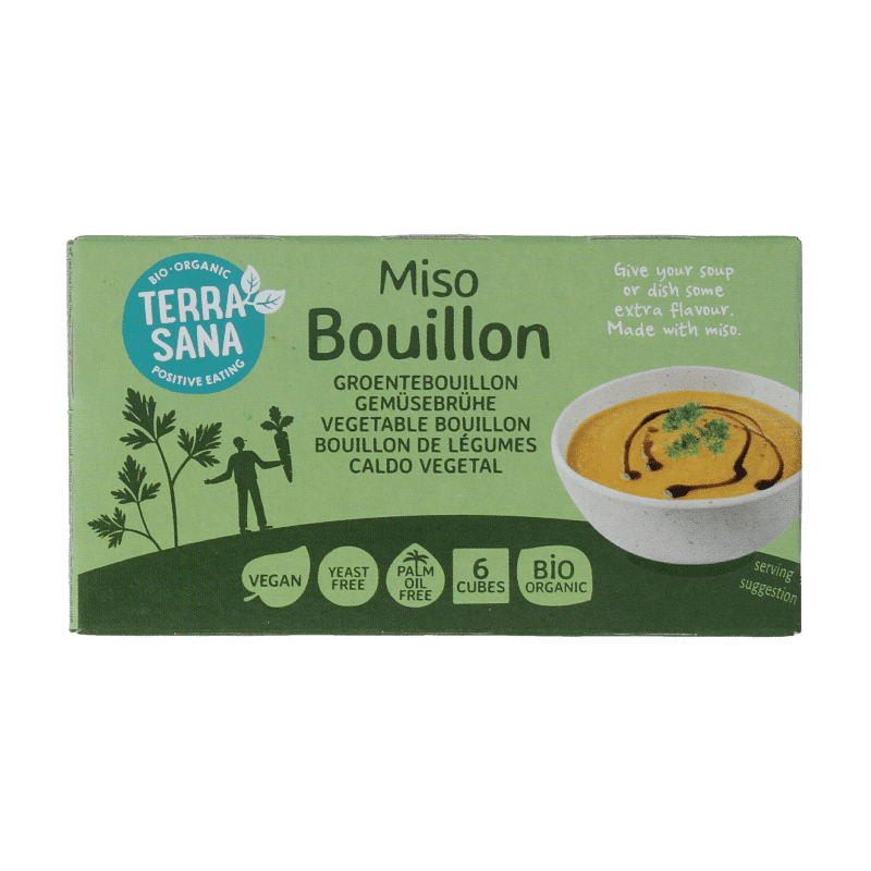 8713576183030_A1N1.png TerraSana Groente bouillon miso blokjes gistvrij bio - Afbeelding 1