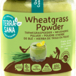 TerraSana Raw tarwegras poeder in glas bio