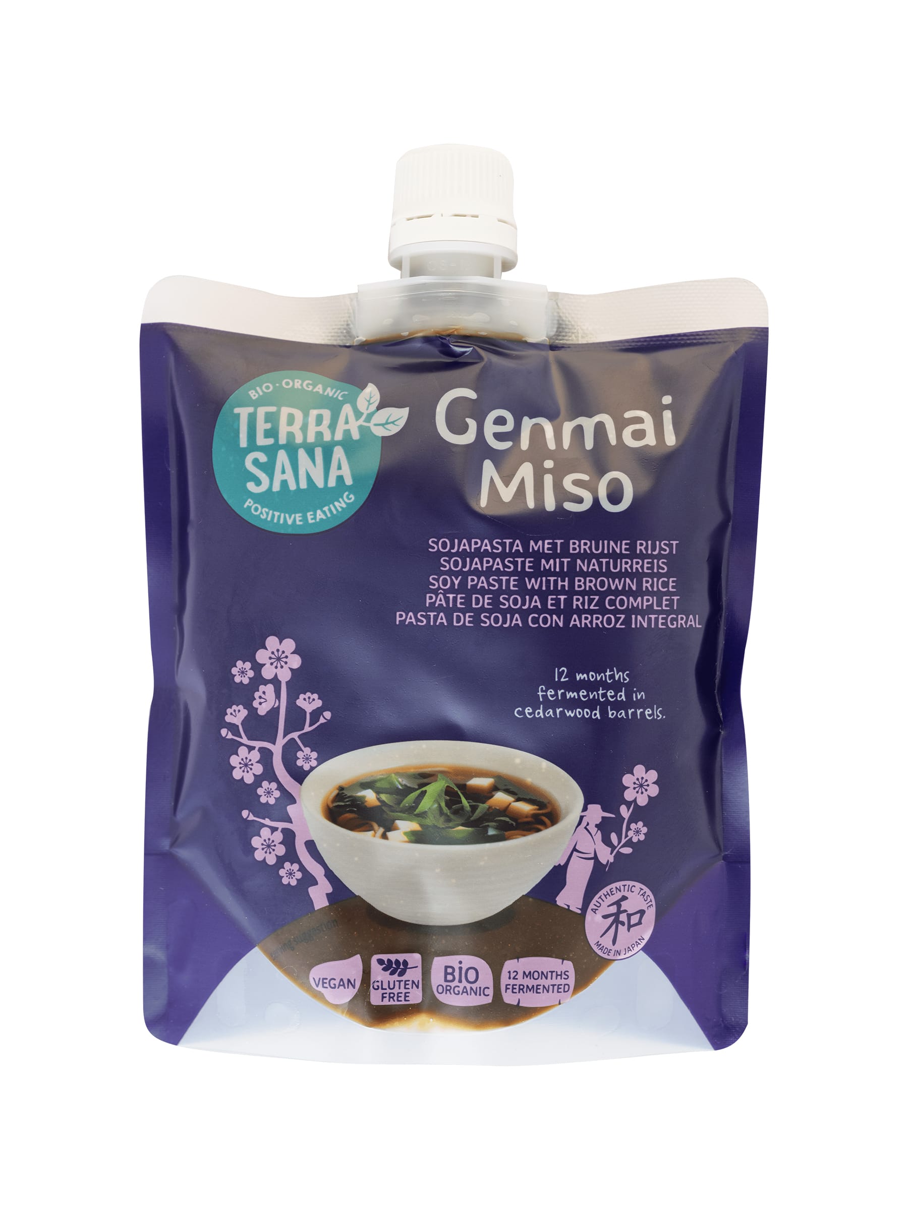 8713576270143_A1N1.jpg TerraSana Genmai miso eko met schroefdop bio - Afbeelding 1