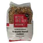 De Halm Krokante muesli rozijn bio