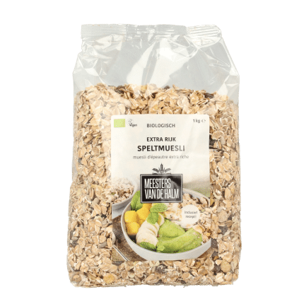 De Halm Speltmuesli extra rijk bio
