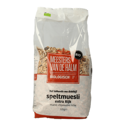 De Halm Muesli spelt extra rijk bio