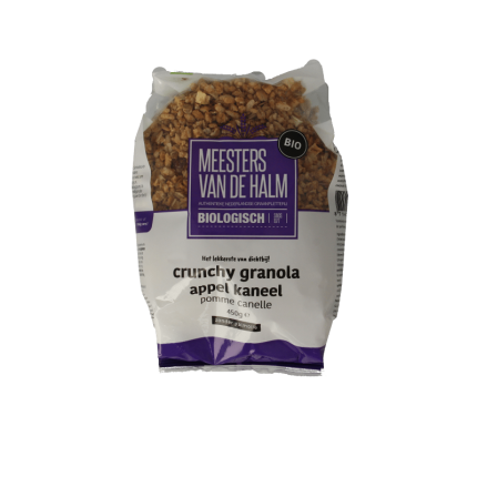 De Halm Crunchy granola appel/kaneel bio