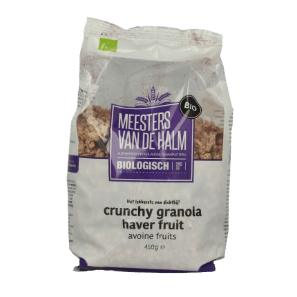 De Halm Crunchy granola haver fruit bio