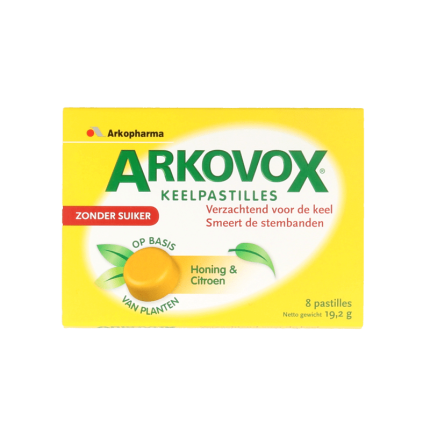 Arkovox Honing citroen keelpastilles