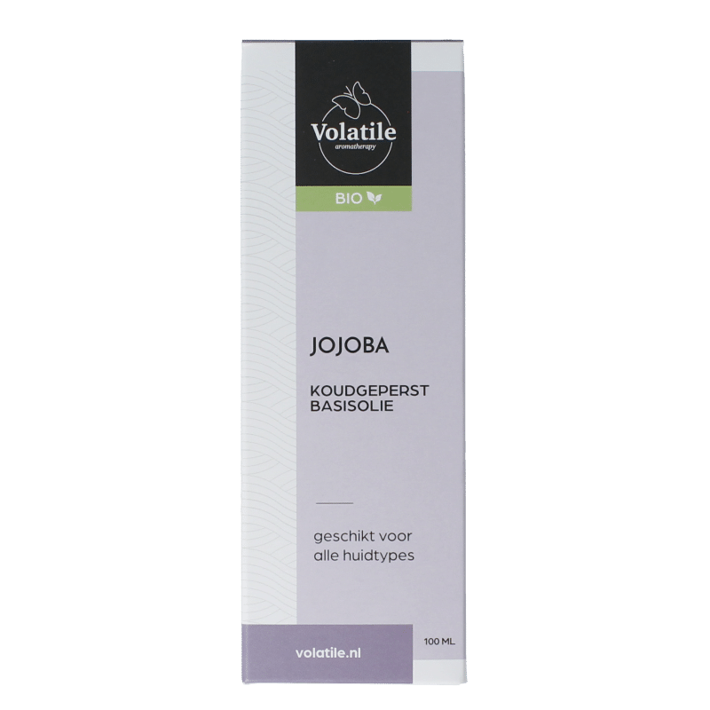 8715542036005_A1N1.png Volatile Jojoba koudgeperst basisolie bio glazen fles - Afbeelding 1