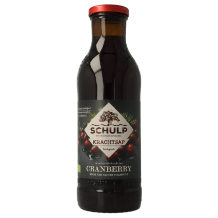 Schulp Krachtsap cranberrysap puur bio