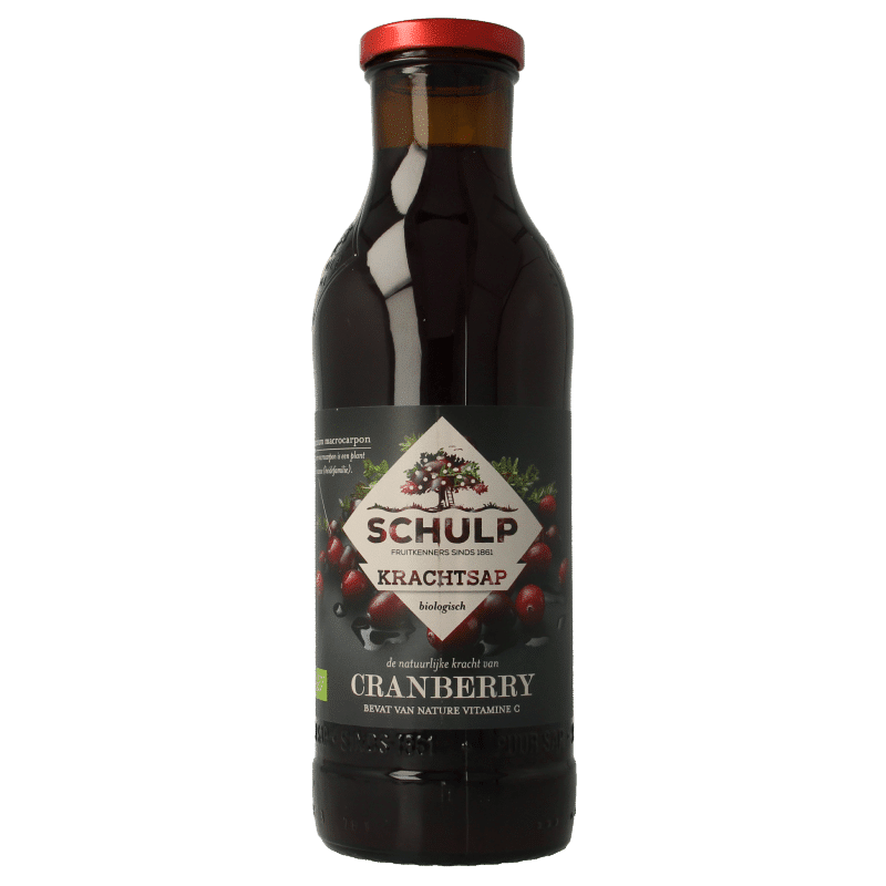 8716213000394_A1N1.png Schulp Krachtsap cranberrysap puur bio - Afbeelding 1