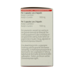 Vitals Acetyl-L-Carnitine 500mg - Afbeelding 5