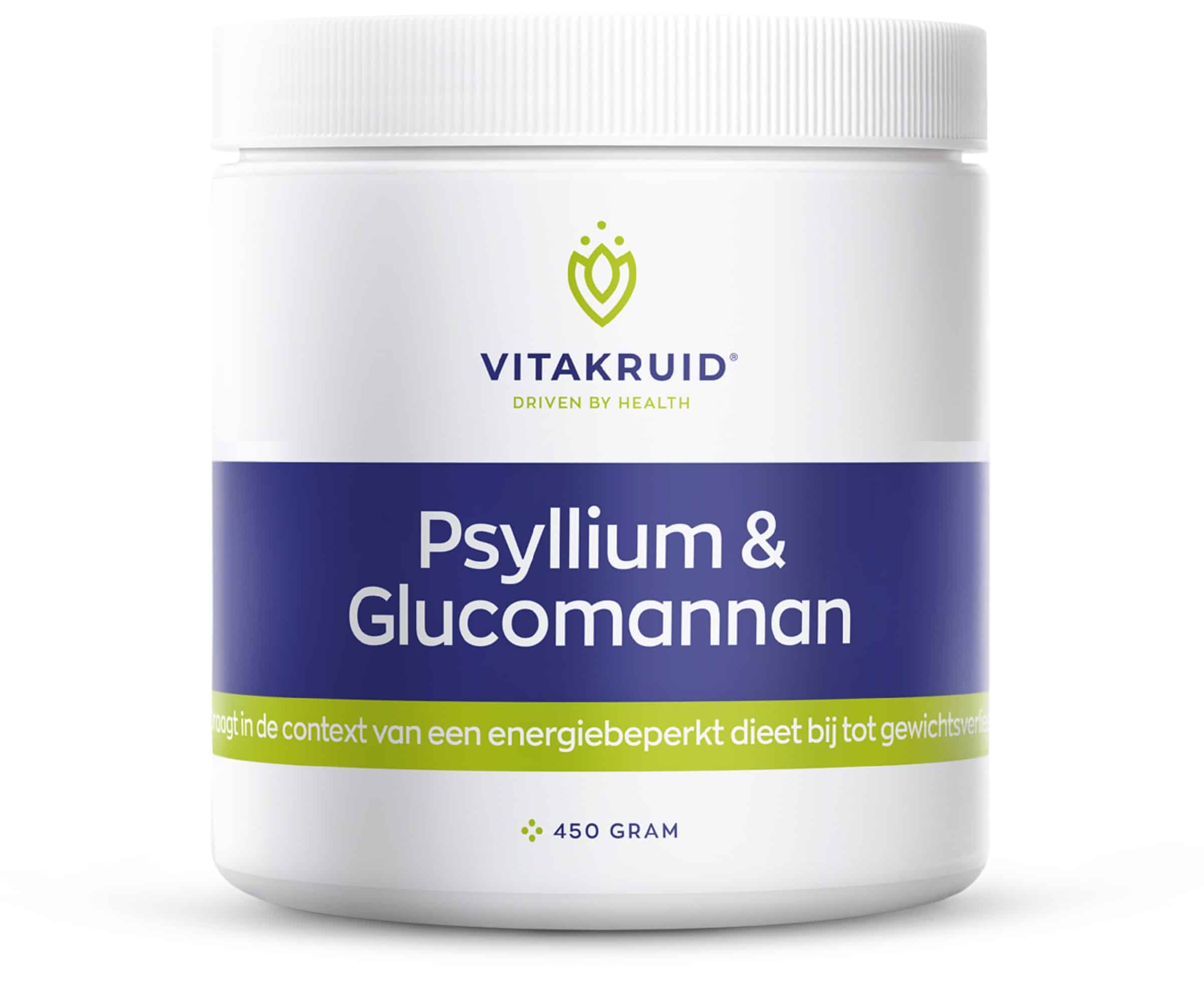 8717438690629_A1N1.jpg Vitakruid Psyllium 5000 mg & Glucomannan 1000 mg vezels - Afbeelding 1