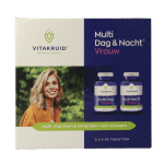 Vitakruid Multi Dag & Nacht Vrouw 100% Vegan 2 x 90