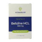 Vitakruid Betaine HCL 650mg & pepsine 160mg testkit