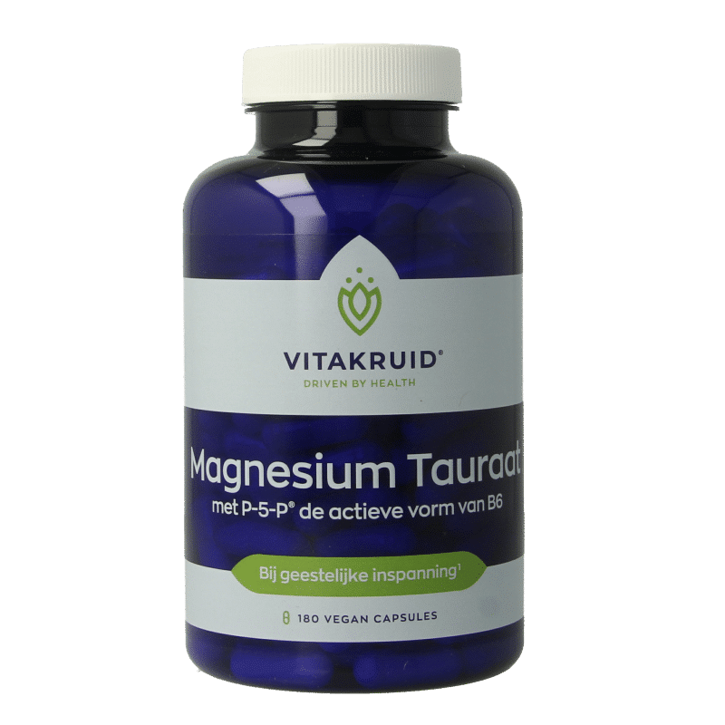 8717438691442_A1N1.png Vitakruid Magnesium Tauraat met Vitamine B6 (P-5-P) - Afbeelding 1