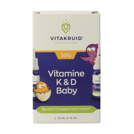 Vitakruid Vitamine K & D baby druppels 10ml