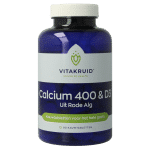 Vitakruid Calcium 400 & D3 uit duurzame Rode Alg Aquamin TG