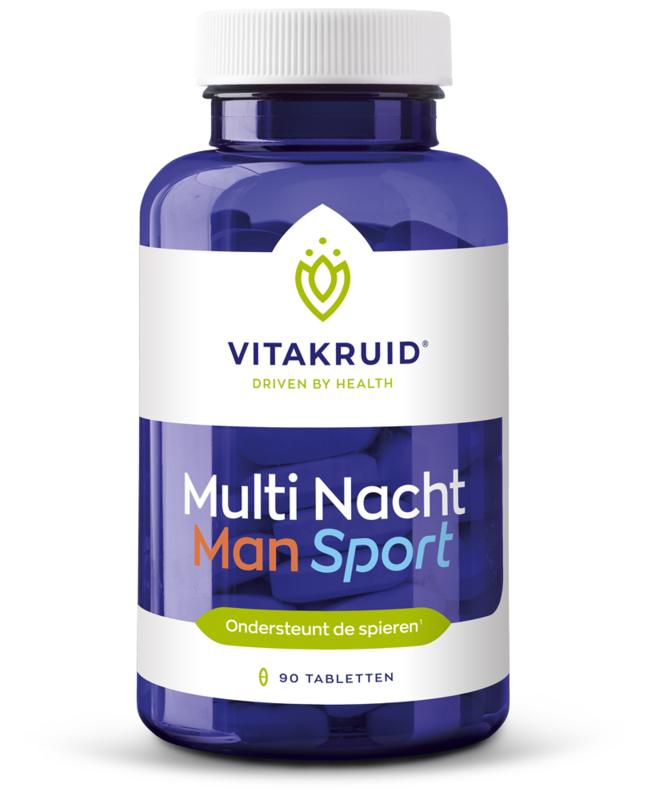 8717438692395_A1N1-1.jpg Vitakruid Multi Nacht Man Sport 100% Vegan - Afbeelding 1