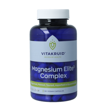 Vitakruid Magnesium elite5 complex oa aspartaat & pidolaat