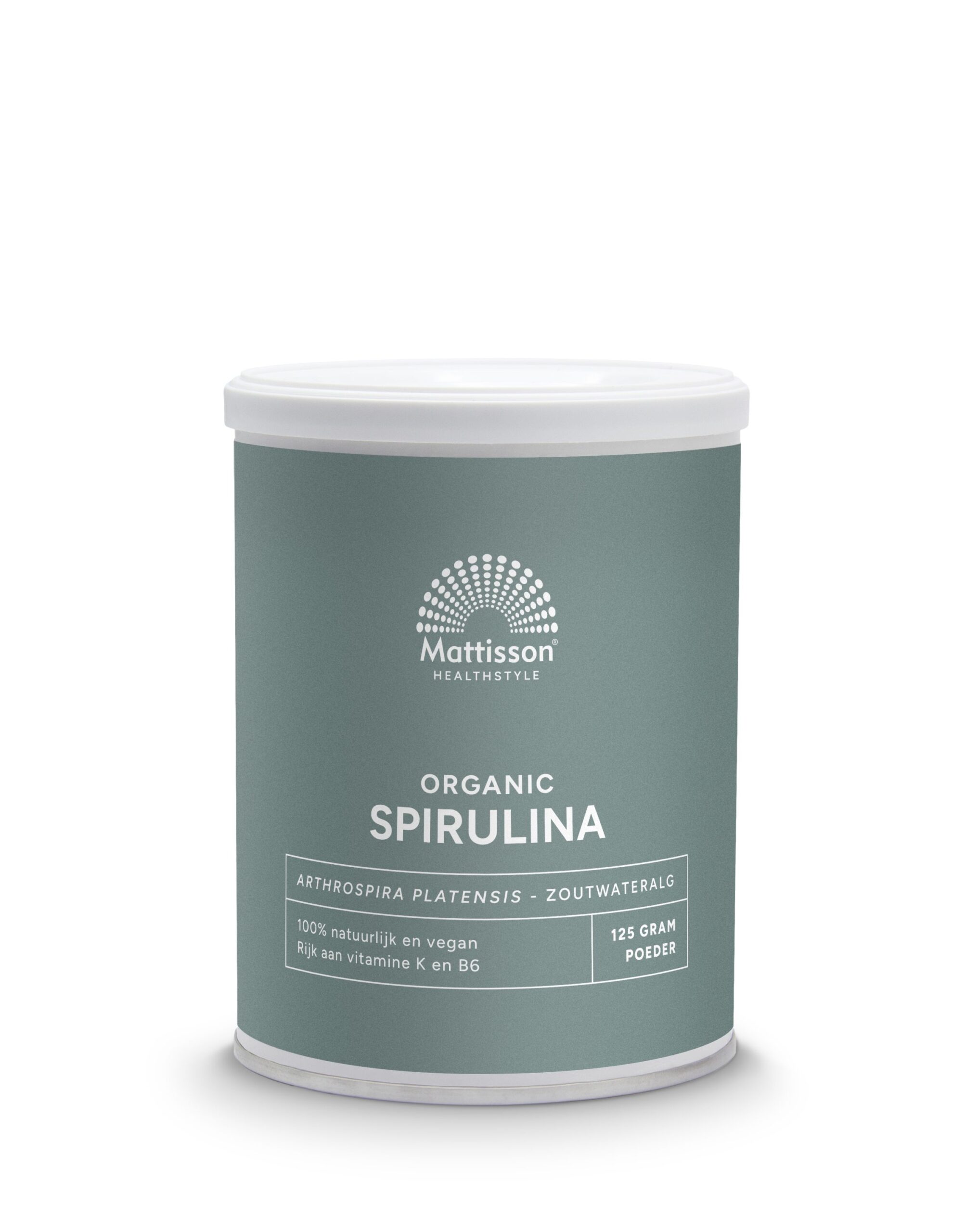 8717677962082_A1N1-1.jpg Mattisson Spirulina poeder bio - Afbeelding 1