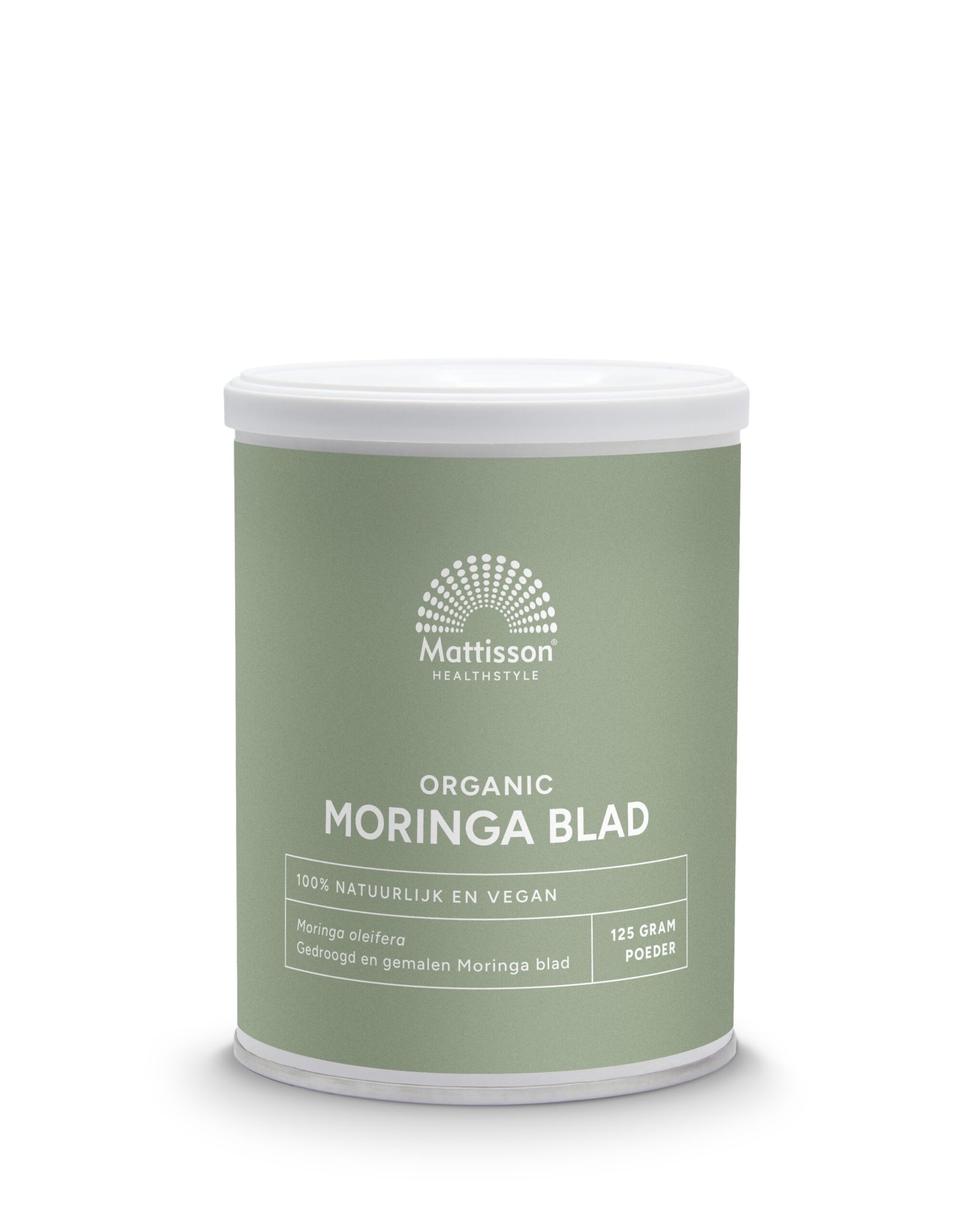 8717677962624_A1N1-1.jpg Mattisson Moringa blad poeder moringa oleifera bio - Afbeelding 1
