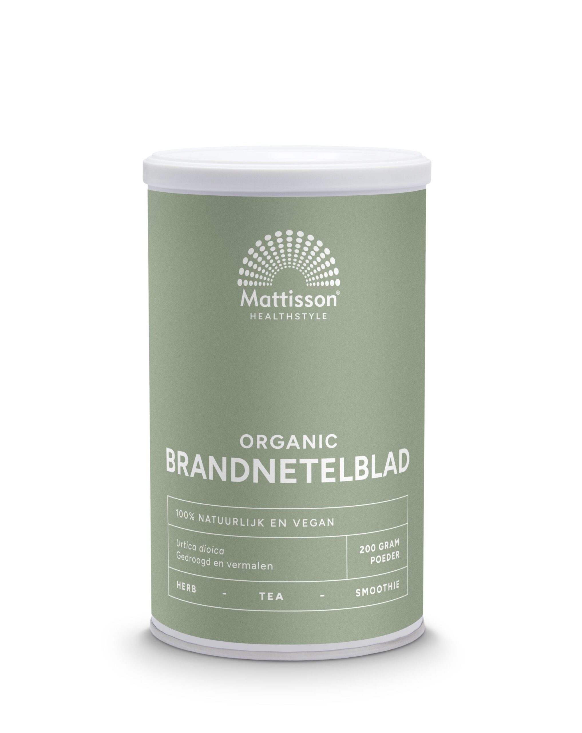 8717677964567_A1N1.jpg Mattisson Absolute brandnetelblad poeder raw bio - Afbeelding 1