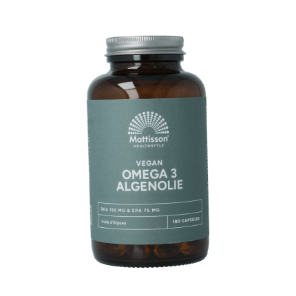 Mattisson Vegan omega 3 algenolie DHA 150mg EPA 75mg