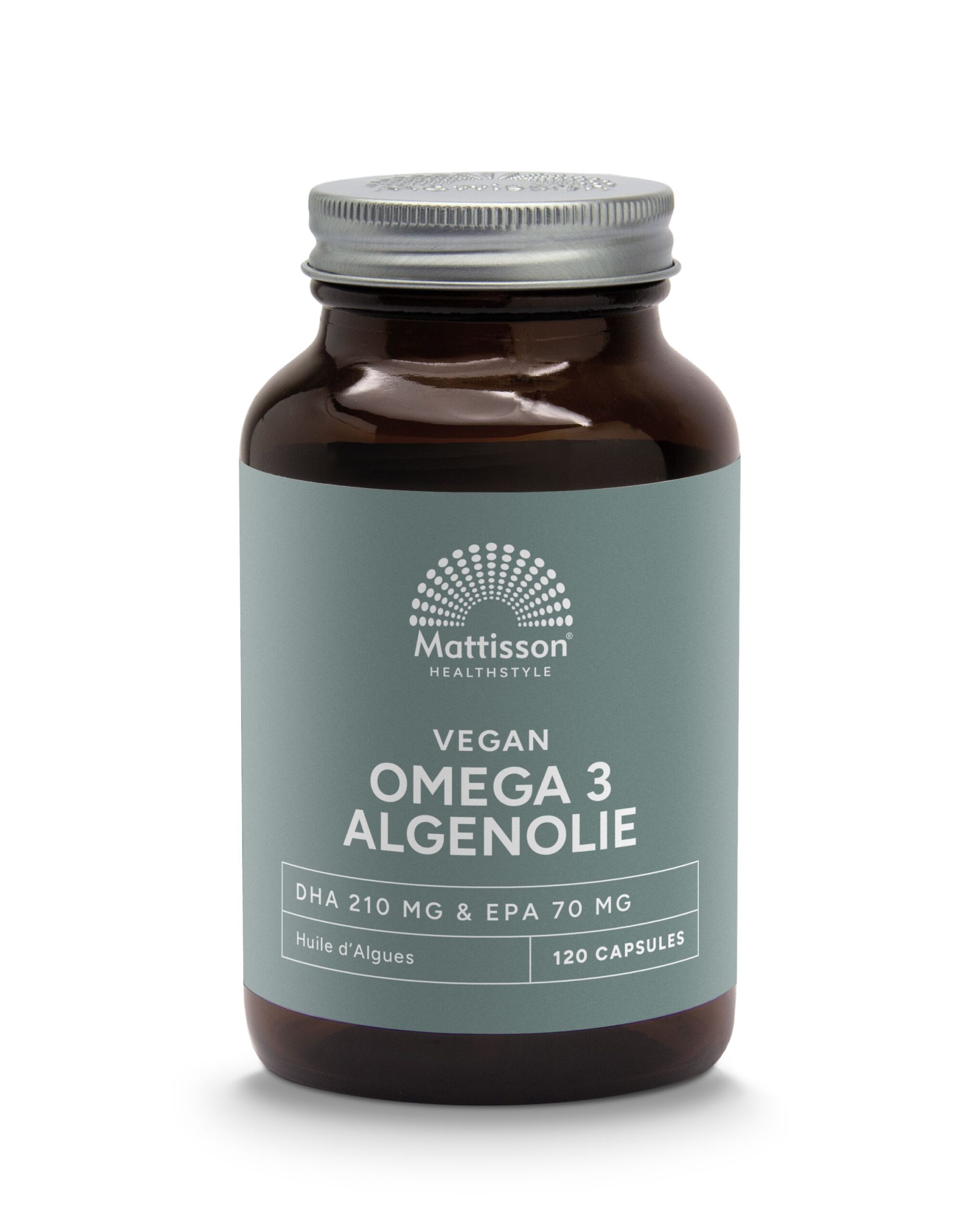 8717677969203_A1N1.jpg Mattisson Vegan omega-3 algenolie DHA 210mg EPA 70mg - Afbeelding 1