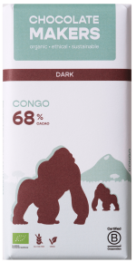 Chocolatemakers Gorilla bar 68% puur bio