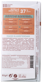 Chocolatemakers Gorilla melk 37% bio - Afbeelding 2