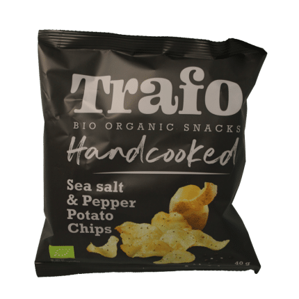 Trafo Chips handcooked zout en peper bio