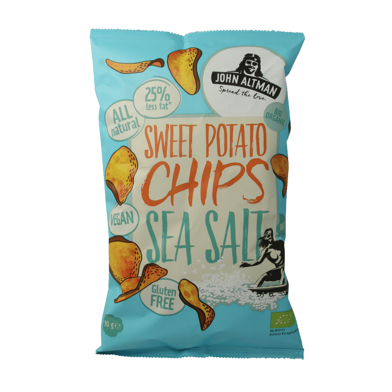 8719324640701_A1N1.png John Altman Zoete aardappel chips sea salt bio - Afbeelding 1