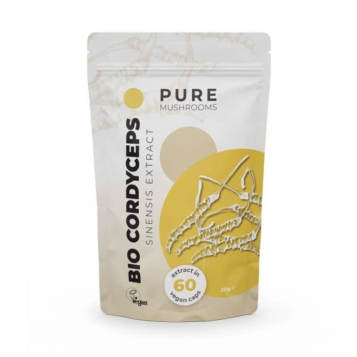 8719324870085_A1N1.jpg Pure Mushrooms Cordyceps paddenstoel extract bio - Afbeelding 1