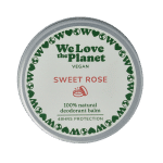 We Love Deodorant balm sweet rose vegan