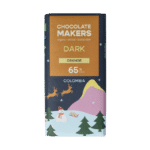Chocolatemakers Kerstreep Colombia puur 65% orange bio