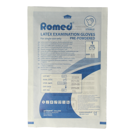 Romed Latex handschoen steriel maat 6