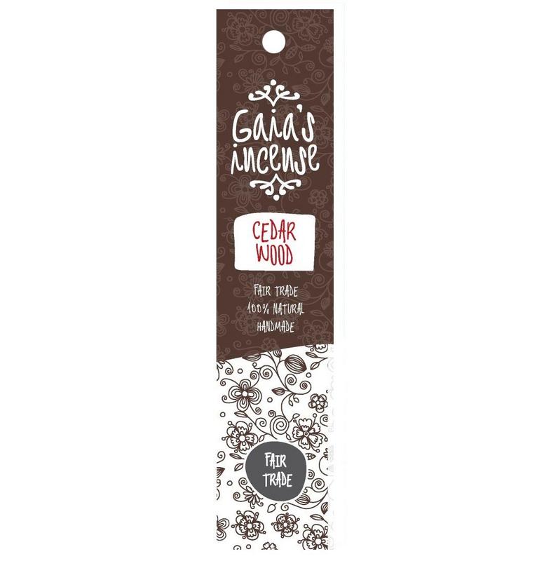 903284.jpg Gaia's Incense Ceder wood wierook - Afbeelding 1