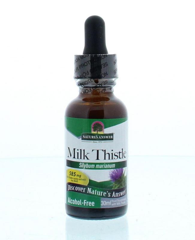 910534.jpg Natures Answer Mariadistel extract alcoholvrij - Afbeelding 1
