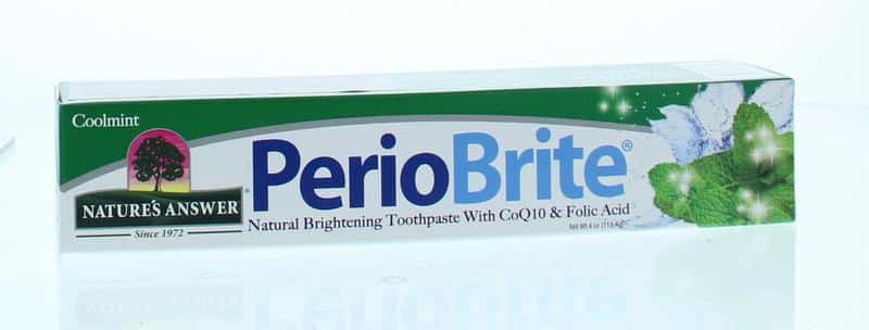 910580.jpg Natures Answer Periobrite natuurlijke tandpasta 22 kruiden en Q10 - Afbeelding 1