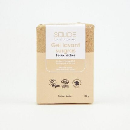 Alphanova Solide Cleansing bar bio  gel droge huid sheabutter